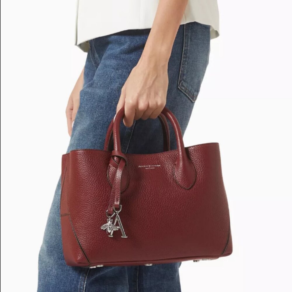 NWT - London Midi Tote by Aspinal of London - with original box with dust bag